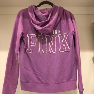 PINK Victoria's Secret Purple Full Zip Sweatshirt